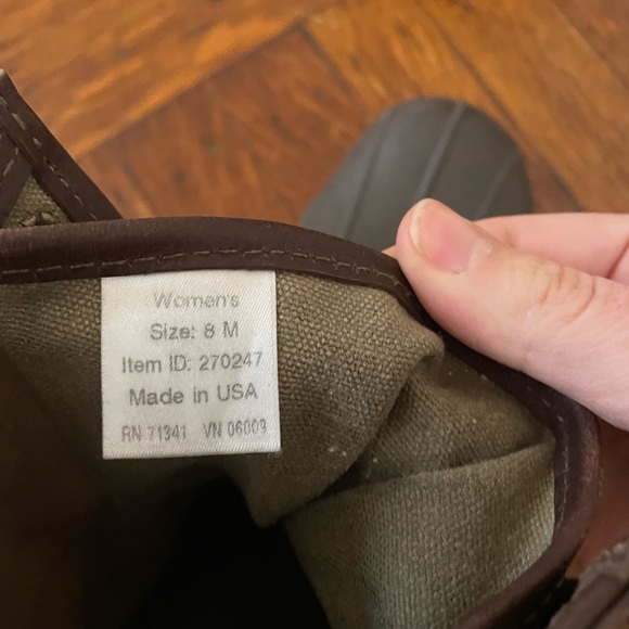 LL bean main hunting boot waxed canvas women’s size 8 - Picture 3 of 5